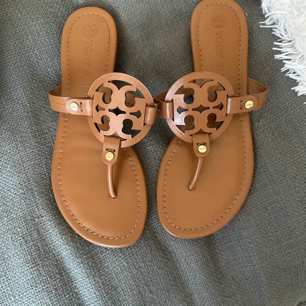 Tory Burch Tan Leather Sandals
